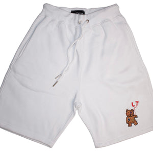 LT Teddy Embroidery Shorts (White)